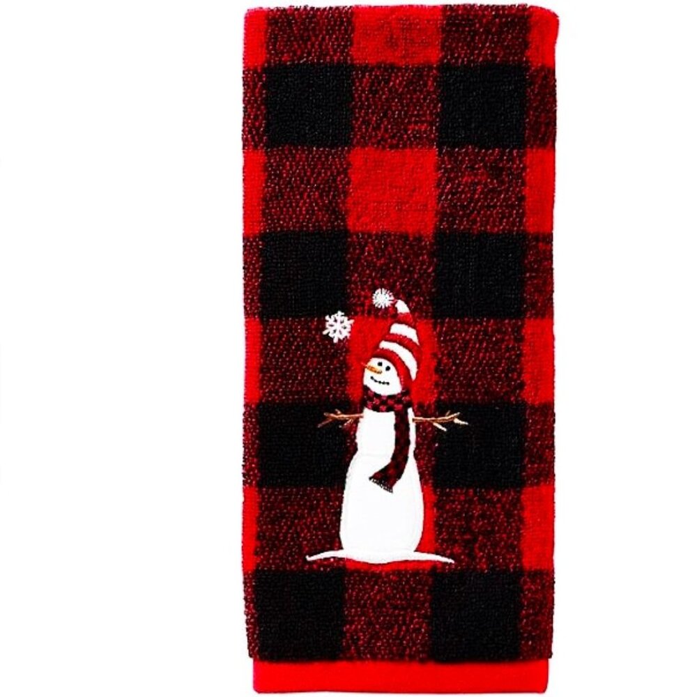 NWT 2 - Winter Wonderland Christmas Snowman Hand Towels